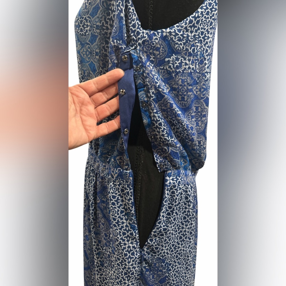 💙 BANANA REPUBLIC! STUNNING SLEEVELESS CHIFFON HALTER DRESS! TIE NECK! 💙 - Picture 16 of 16